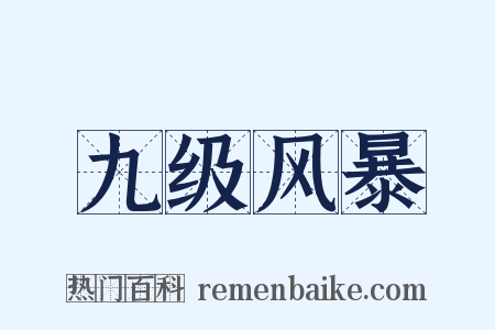 九级风暴是什么意思的图片